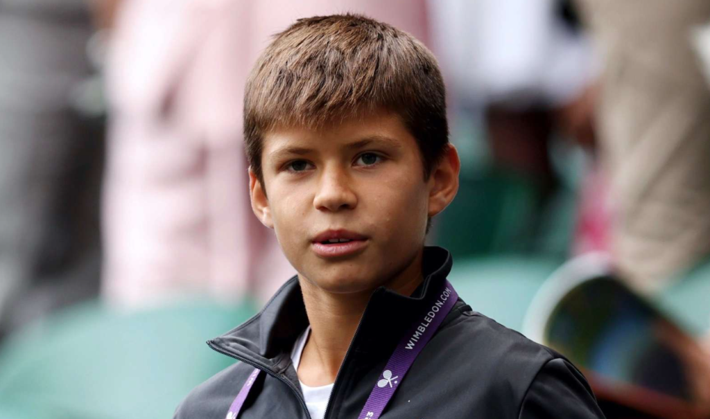 Jaime Alcaraz with a runner-up medal from the Rafa Nadal Tour