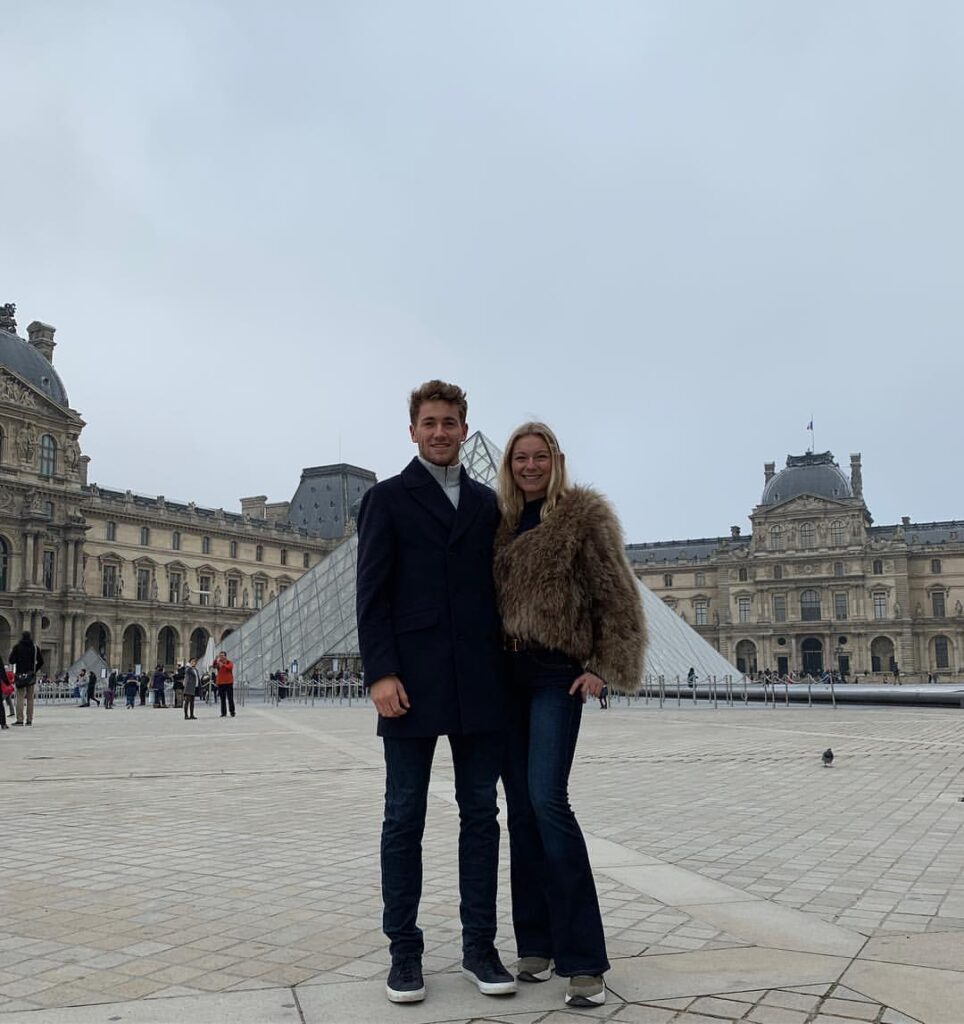 One Of Casper Ruud & Girlfriend Maria Galligani's First Pictures Together at The Louvre, Paris, France