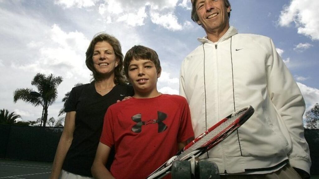 Taylor Fritz and His Parents