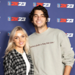 Taylor Fritz and Taylor Fritz's girlfriend Morgan Riddle