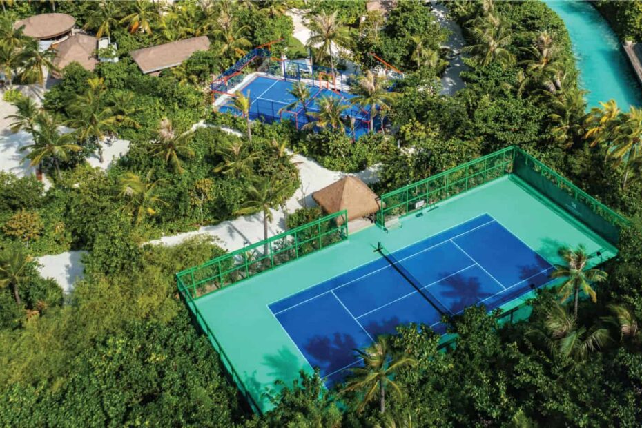 s Waldorf Astoria Maldives Tennis Court