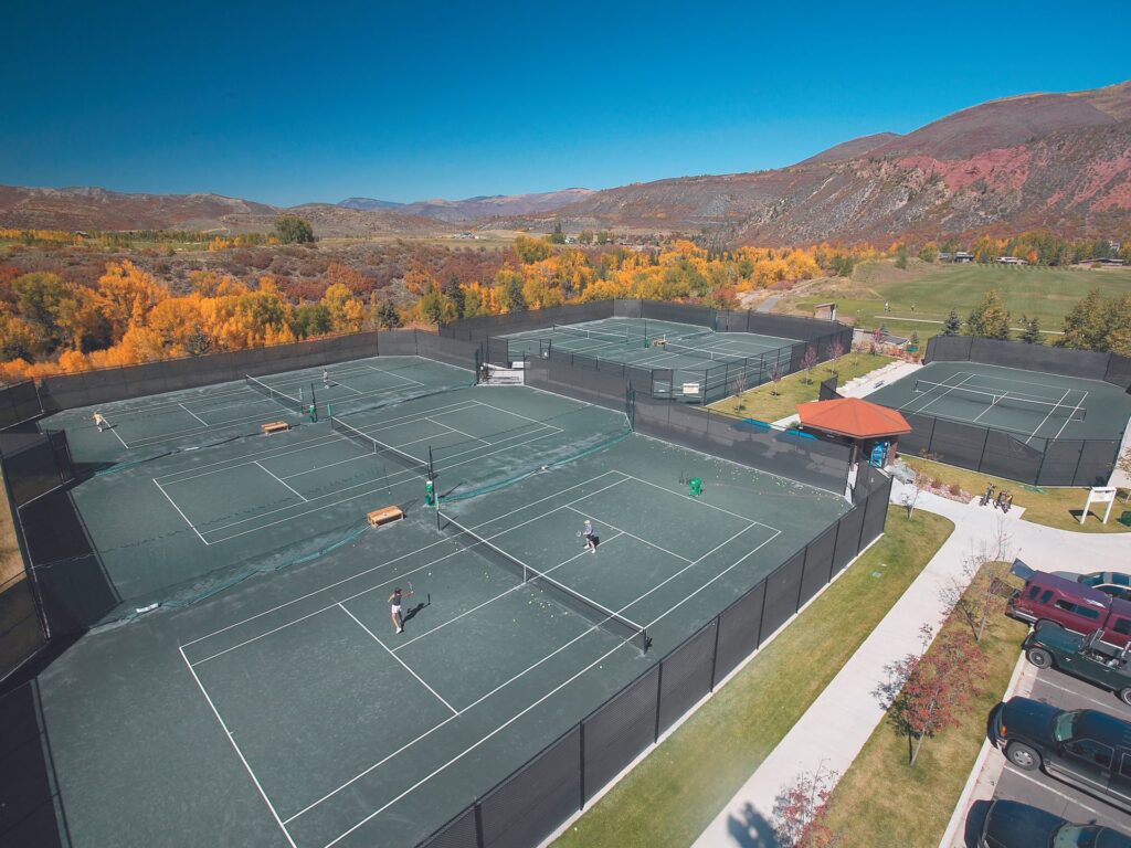Tennis court at the Snowmass Club in Aspen