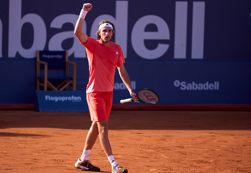 Stefanos Tsitsipas in Barcelona Open 2024 Semi-Final against Dušan Lajović