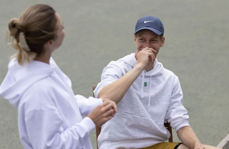 Jannik Sinner with Girlfriend, Russian Tennis Star Anna Kalinskaya