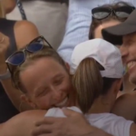 Iga Swiatek Hugging Father Tomasz Swiatek and Sister Agata Swiatek