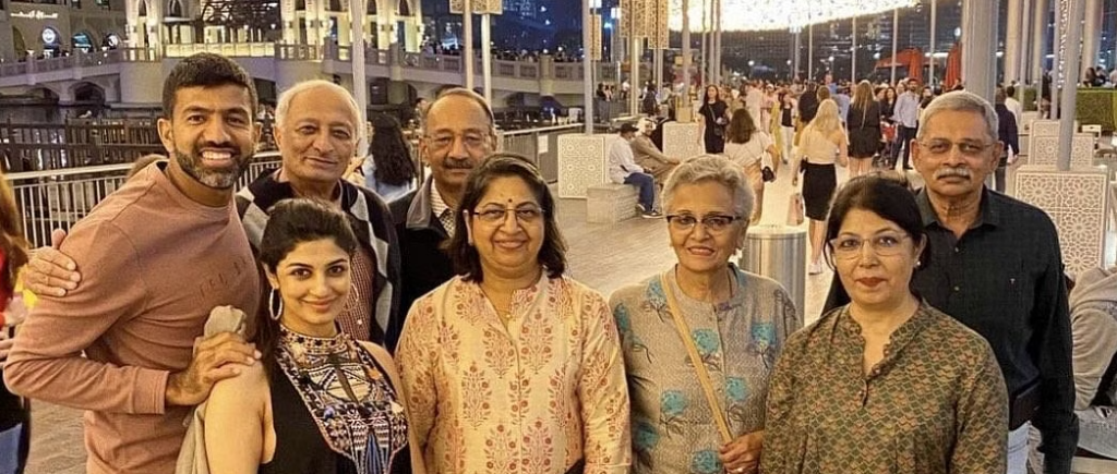 Rohan Bopanna with family and Wife Supriyah Annaiah