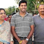 Rohan Bopanna With Parents M.G. Bopanna and Malika Bopanna